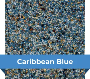 Acabado (revestimiento) para piscina – Caribbean Blue - Crystal Stones