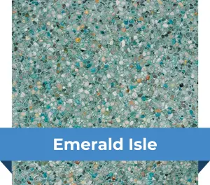 Acabado (revestimiento) para piscina – Emerald Isle - Crystal Stones