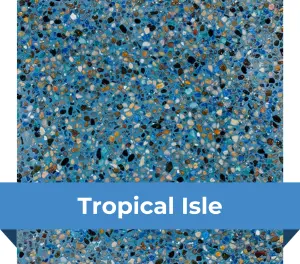 Acabado (revestimiento) para piscina – Tropical Isle - Crystal Stones