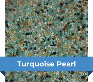 Acabado (revestimiento) para piscina – Turquoise White Pearl - Crystal Stones