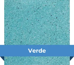 Acabado (revestimiento) para piscina – Verde - Krystal Krete Quartz