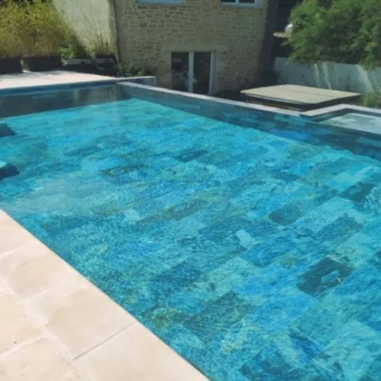 Acabados para piscina Porcelanato Bali Blue