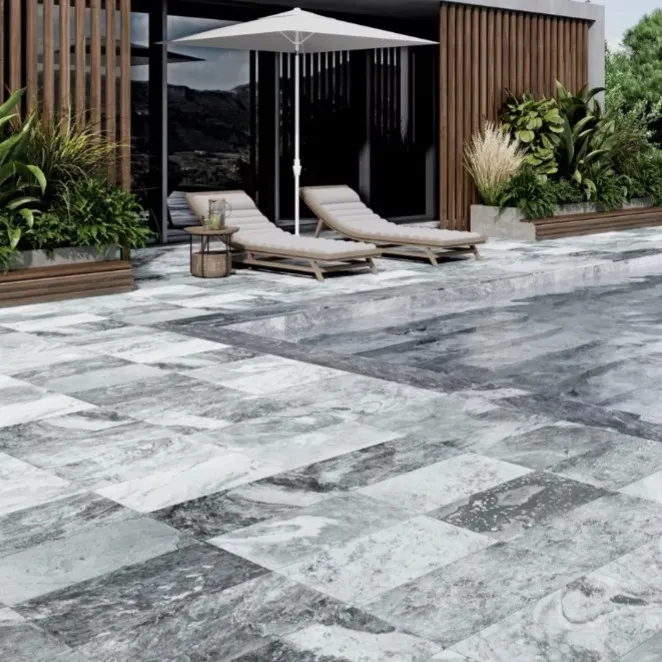 Acabados para piscina Porcelanato Bali Ash