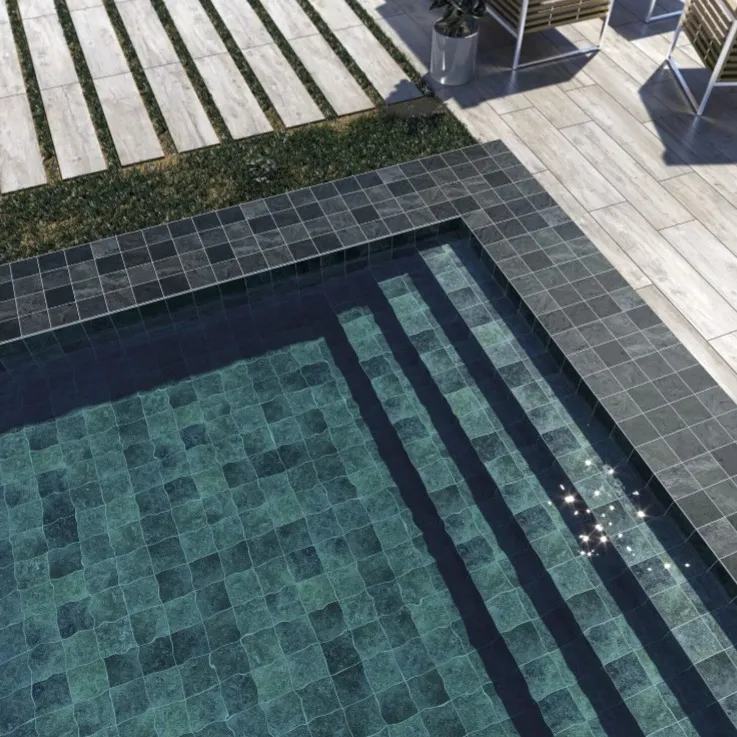 Acabados para piscina Porcelanato Bali Aquamarine Brillo