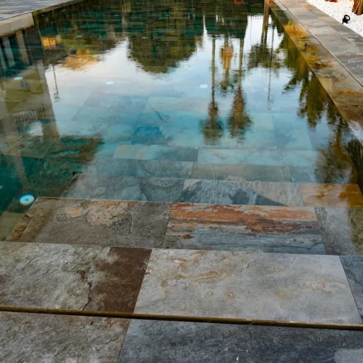 Acabados para piscina Porcelanato Aspen Multicolor