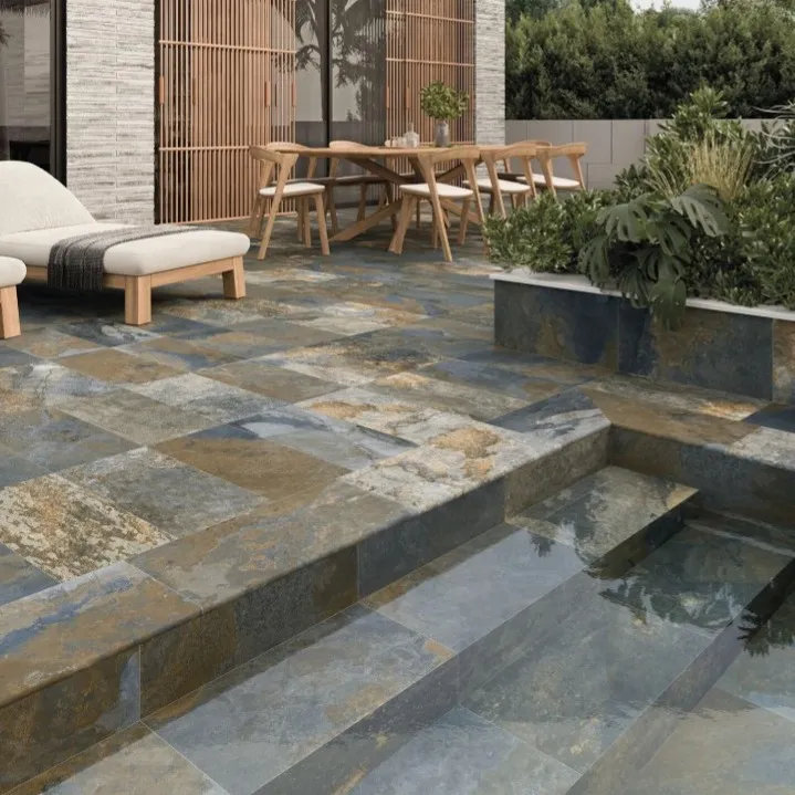 Acabados para piscina Porcelanato Sinai Blue Ant