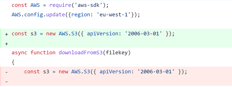 Preventing prototype pollution by implementing nopp, step 2: making a small refactor to fix AWS usage