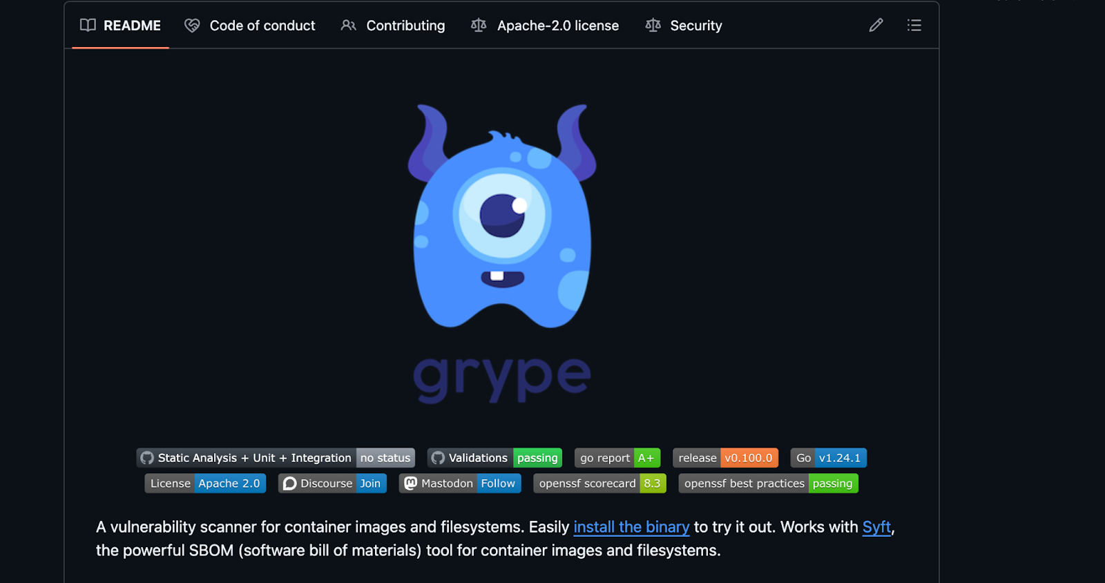 Grype Repo