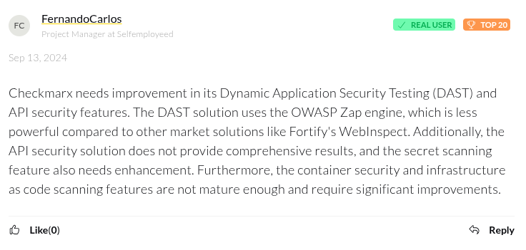 Checkmarx One Review