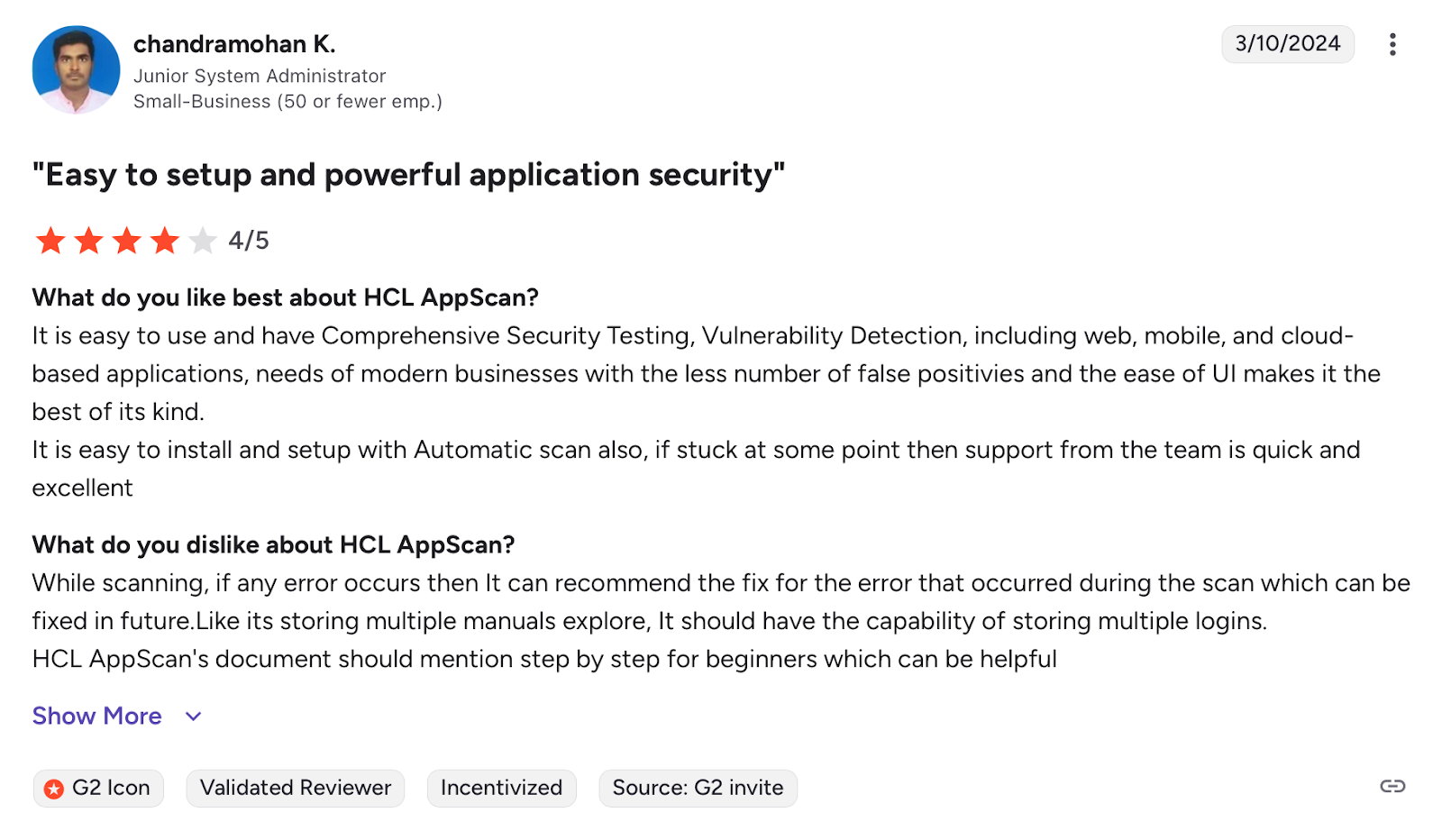 HCL AppScan Reviews