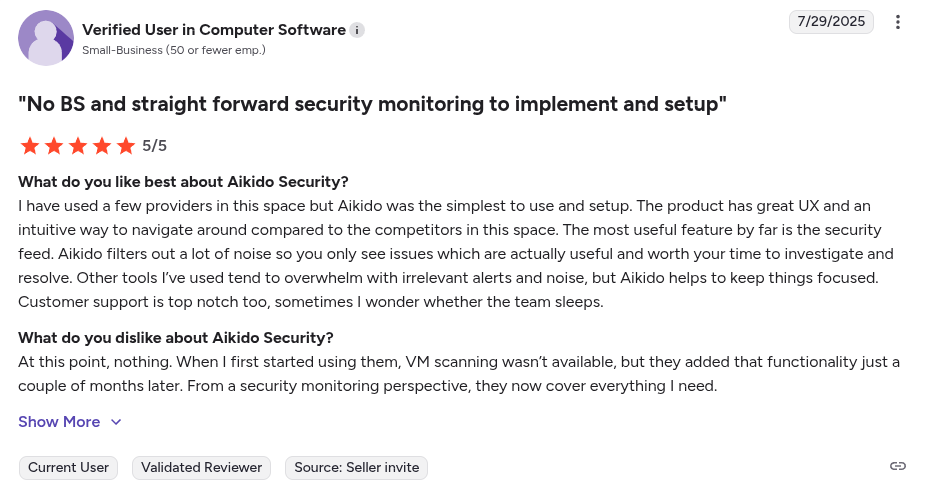 Aikido Security review