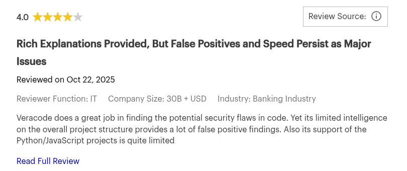 Veracode Reviews