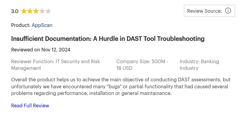 HCL/IBM AppScan Reviews