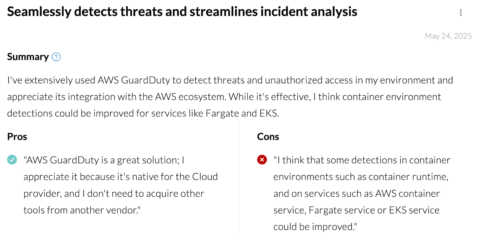 Amazon GuardDuty Reviews