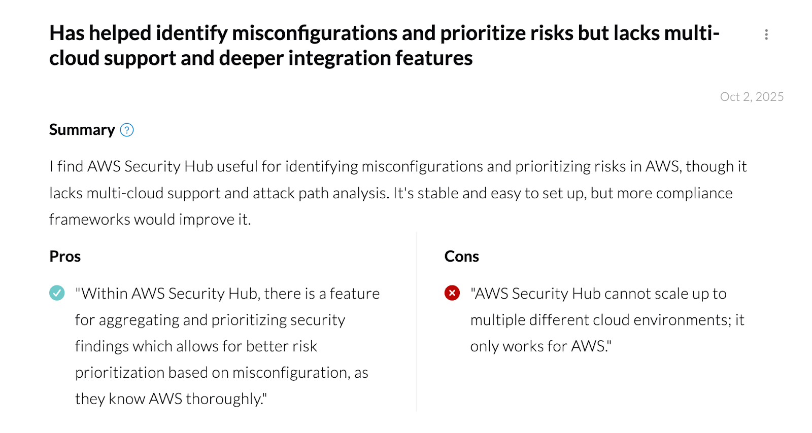 AWS Security Hub Reviews