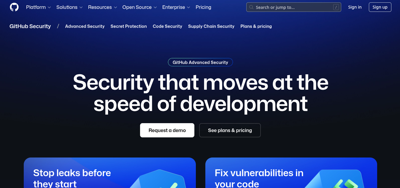 GitHub Advanced Security