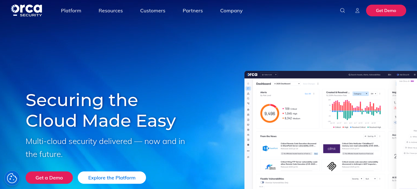 Orca Security website