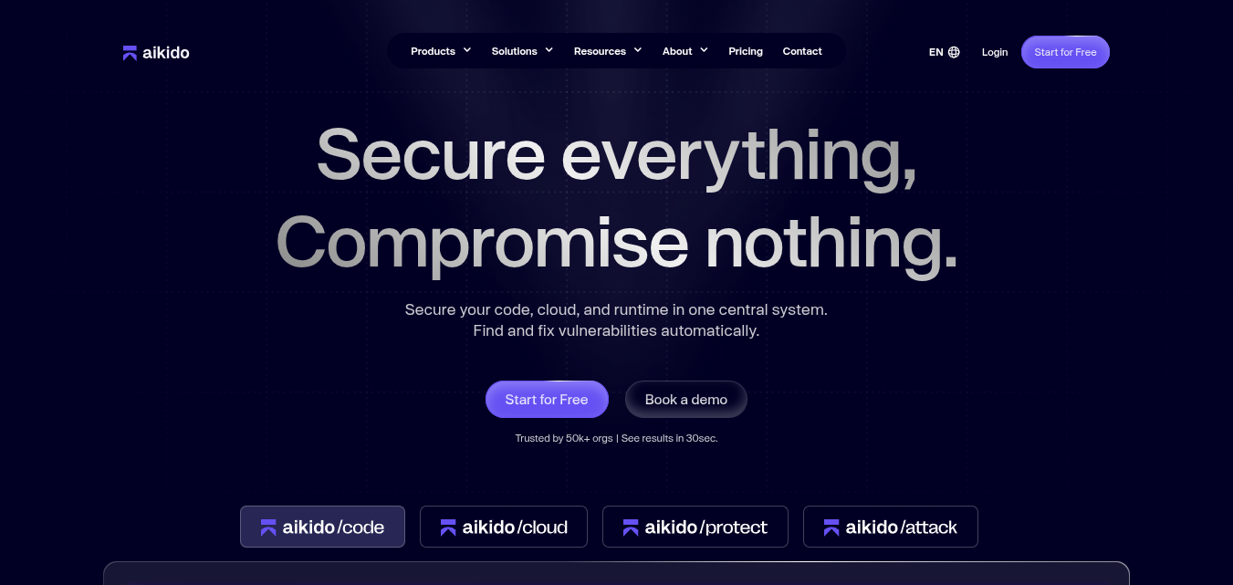 Aikido Security website