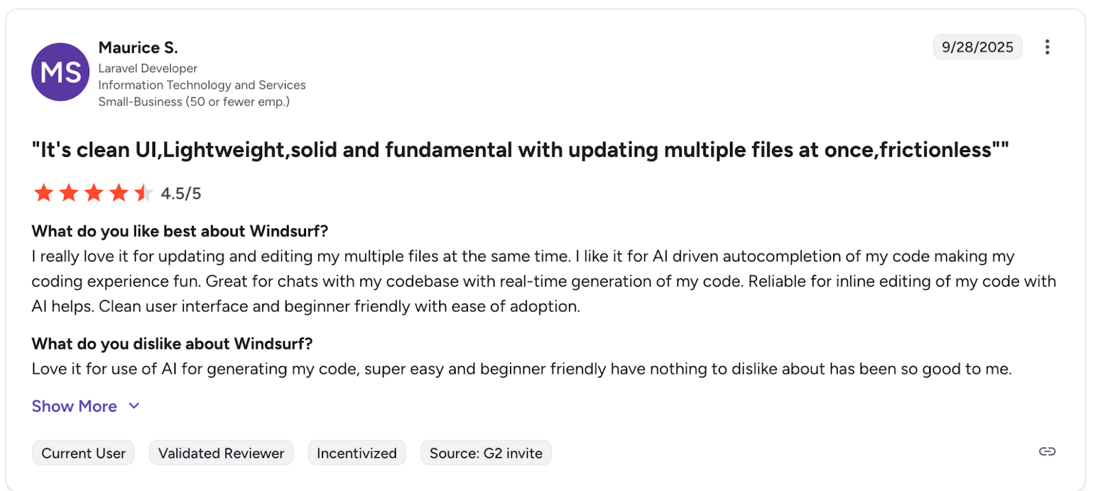 Reseñas de Windsurf