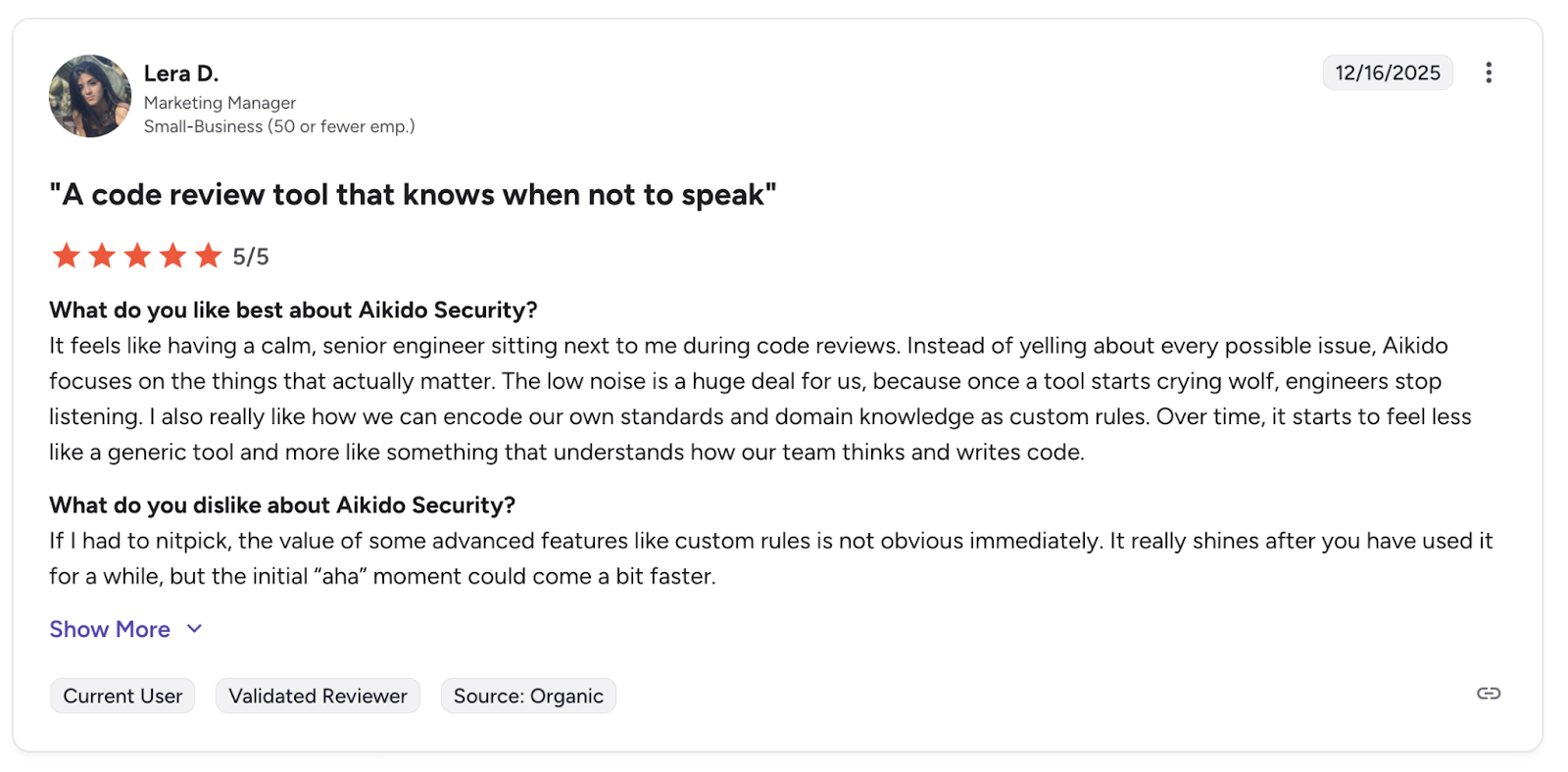 Aikido Security review