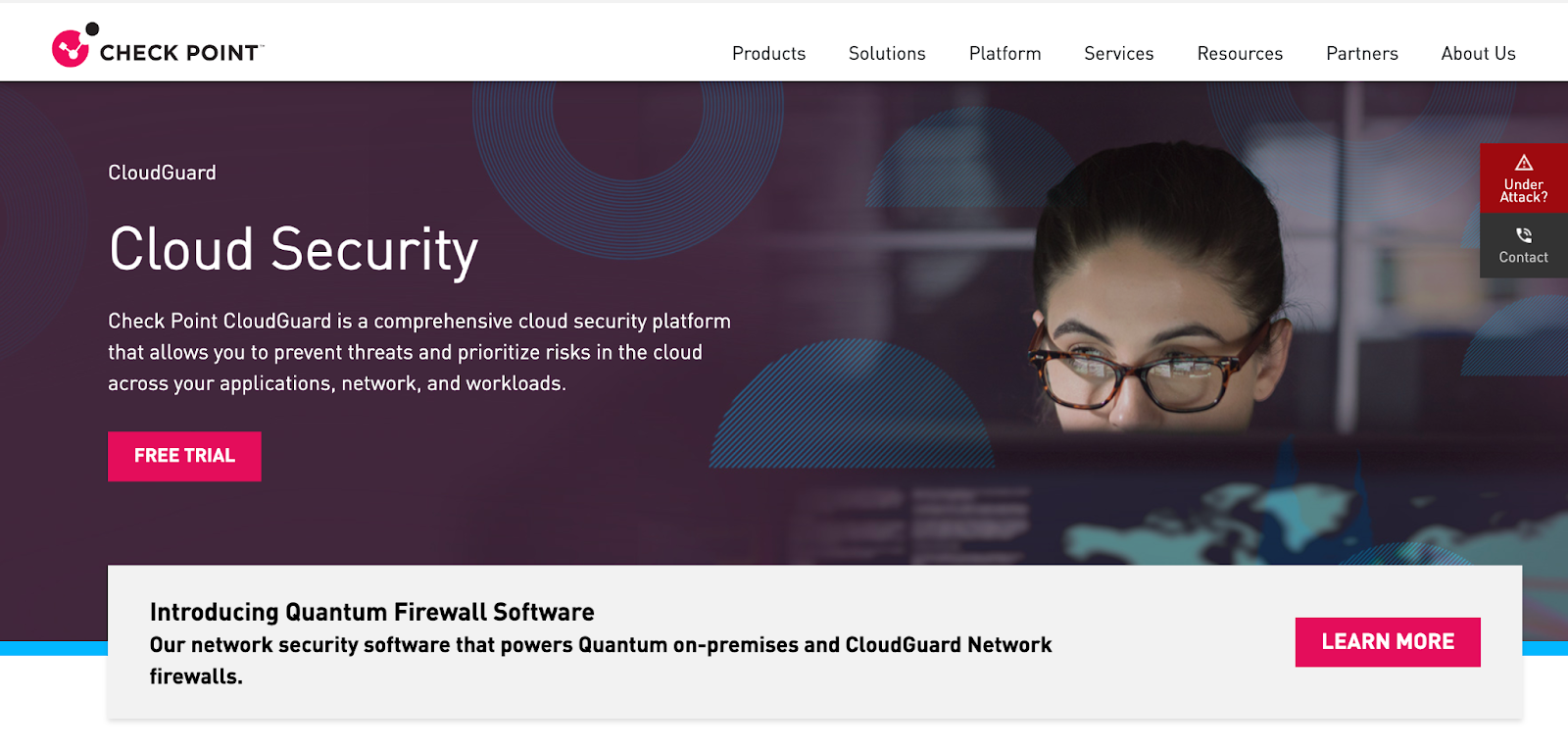Check Point Infinity Website