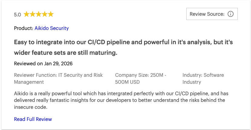 Aikido Security Review 