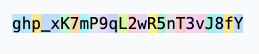 ghp_xK7mP9qL2wR5nT3vJ8fY