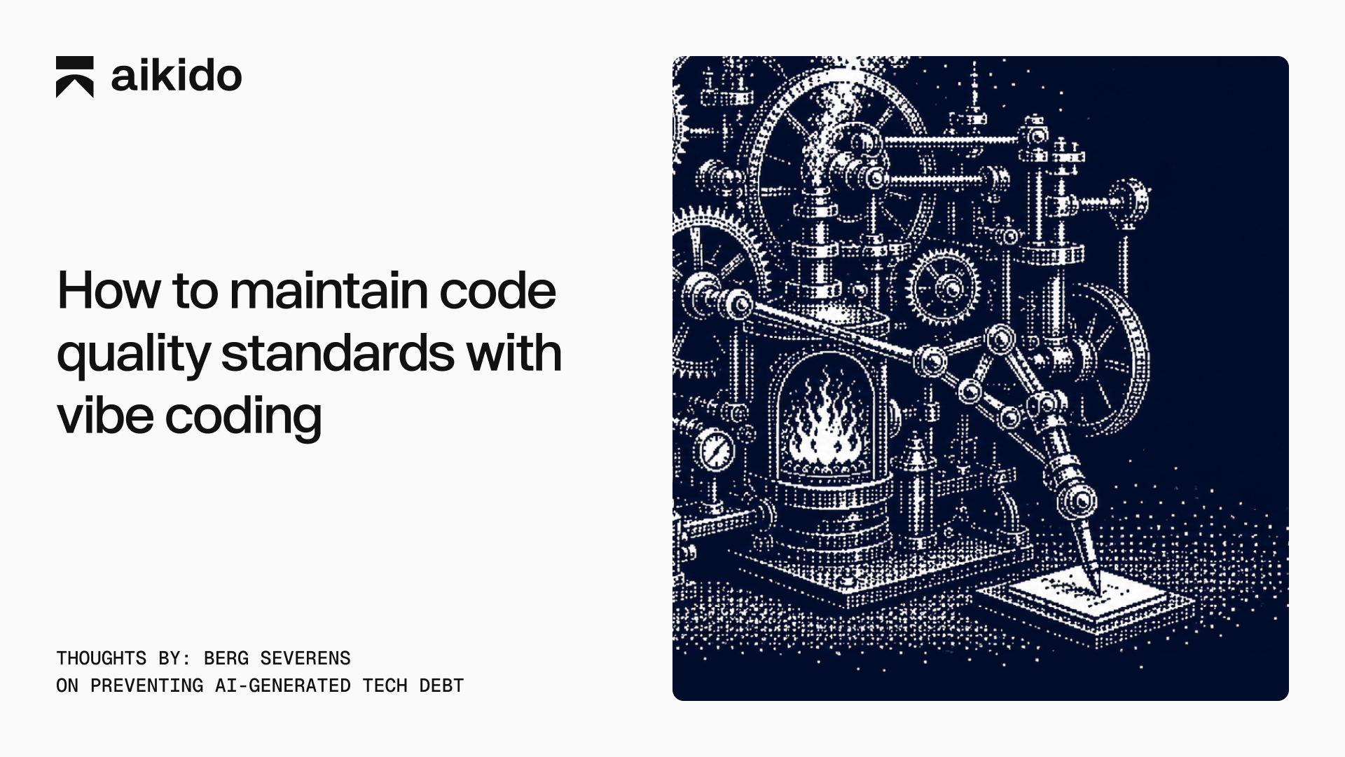 How to maintain code quality standards with AI code and vibe coding