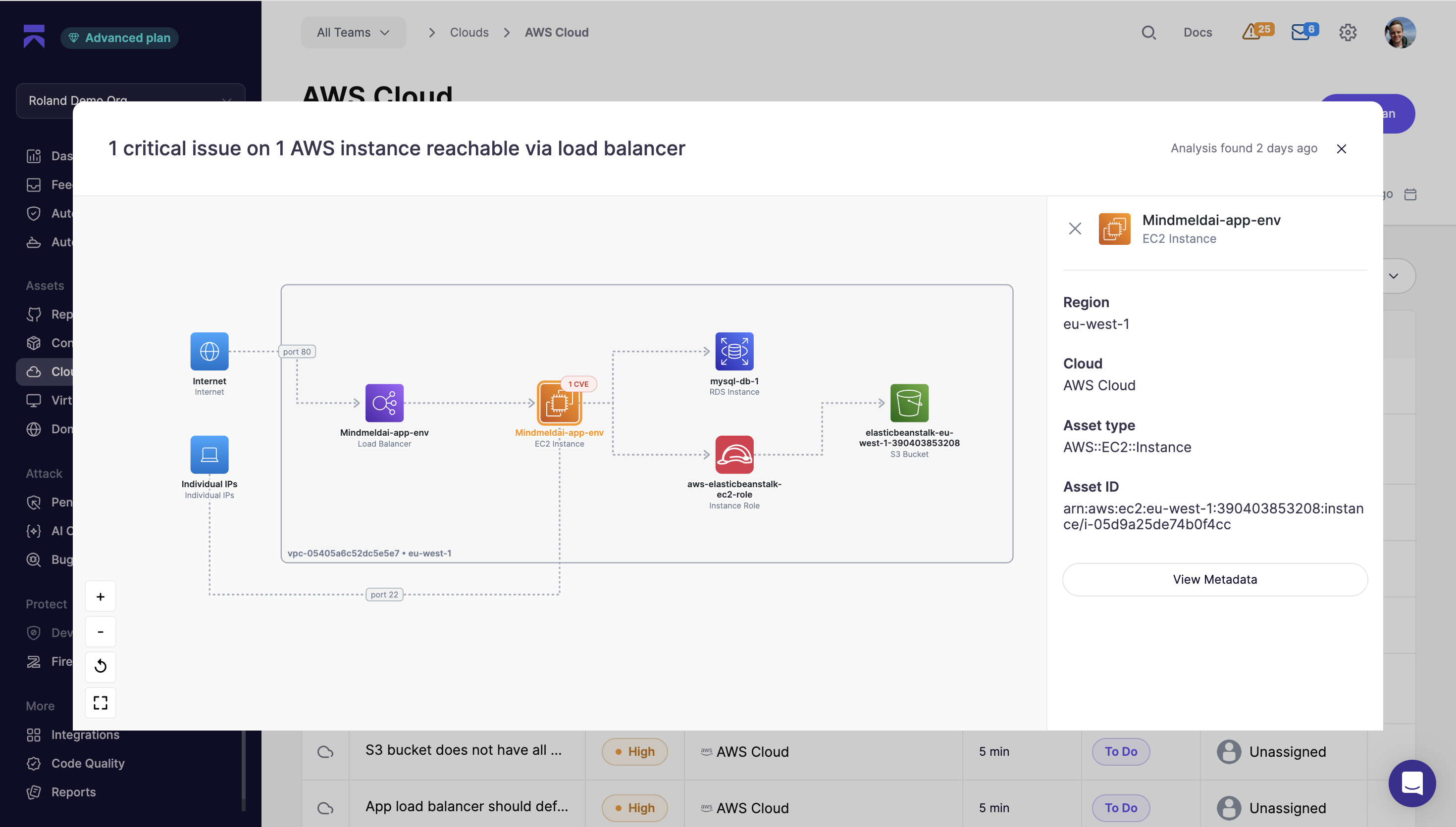 Aikido Cloud reachability analysis