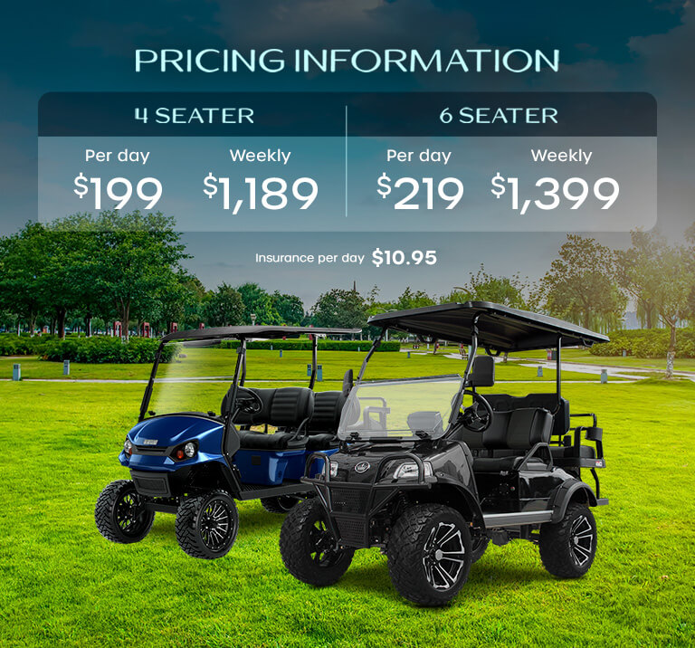 Golf cart pricing mobile