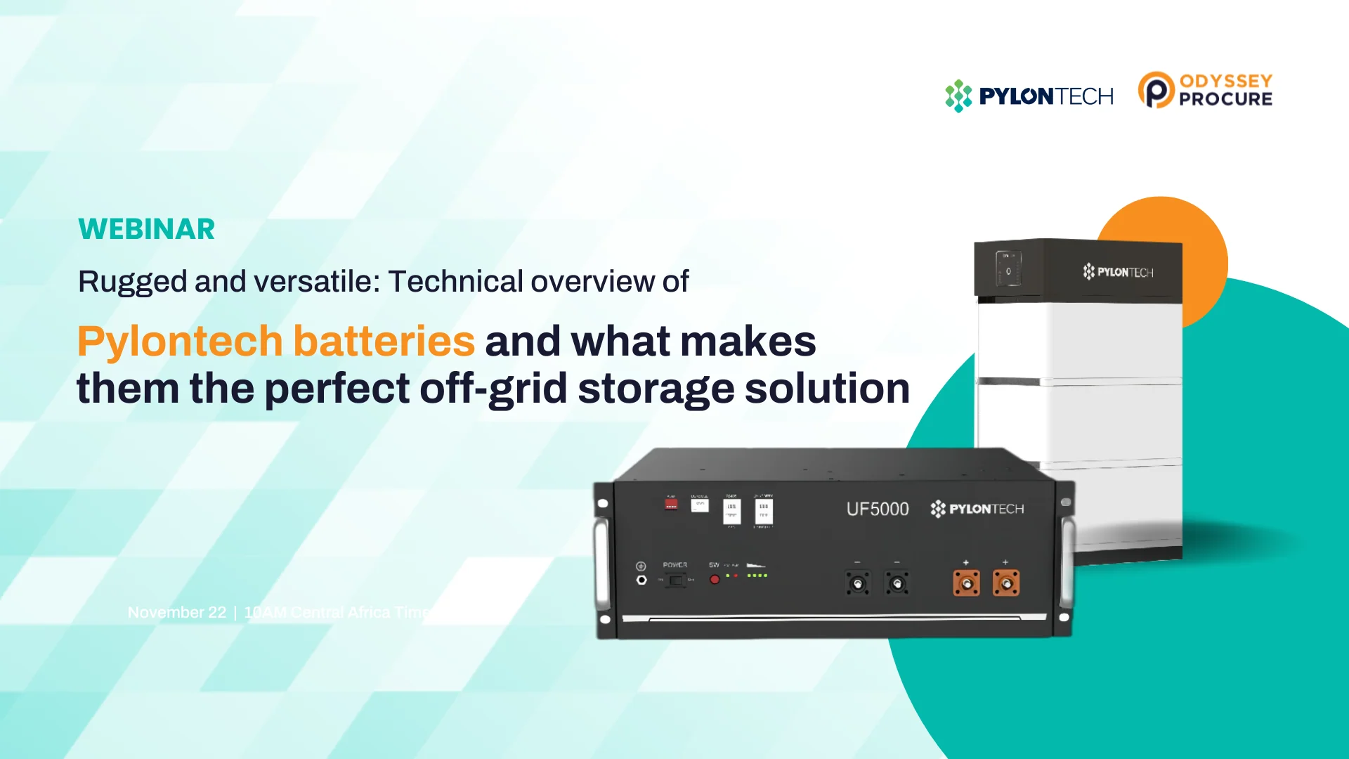 Odyssey Procure Webinar: Pylontech batteries & what makes them the perfect off-grid storage solution