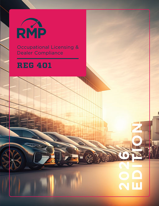 California RMP Reg 401 Book