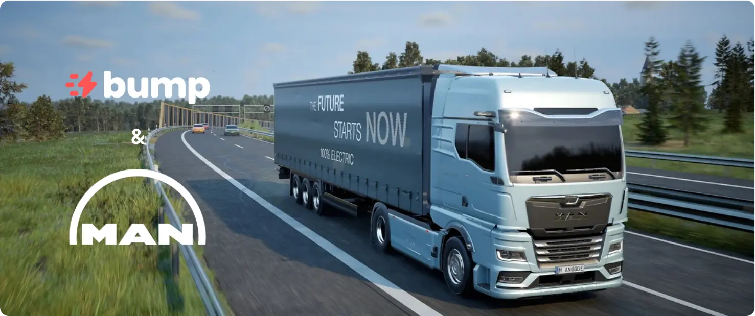 Camion électrique et poids lourds électriques : la recharge Bump référencée par MAN Truck & Bus
