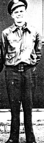 2nd Lt. Corman H. Bean, Navigator, 702nd Squadron, 445th Bomb Group - wartime portrait