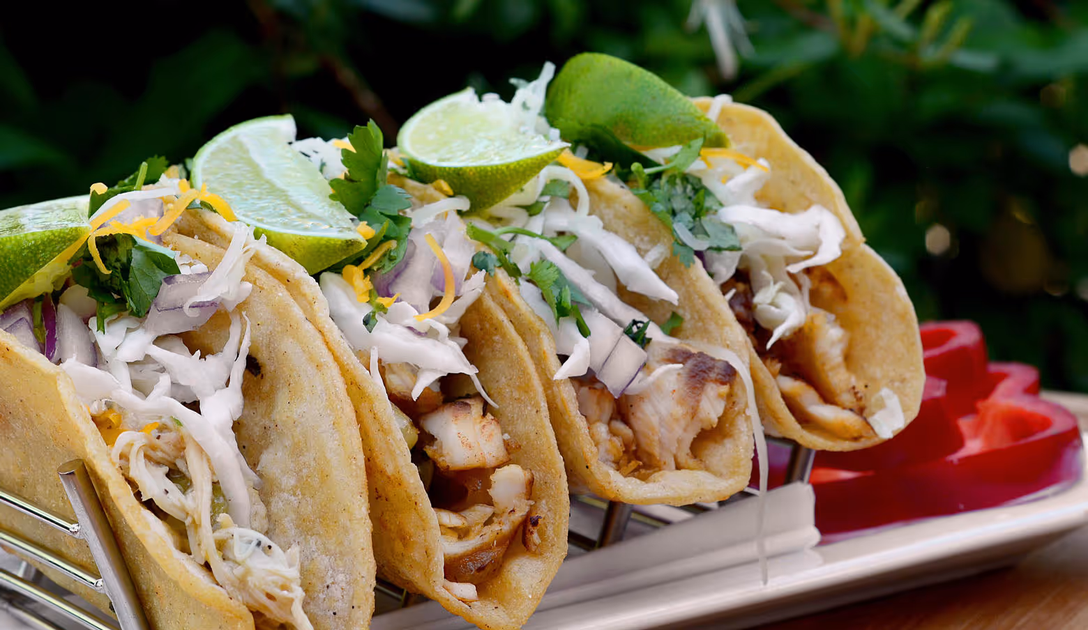 Four fish tacos