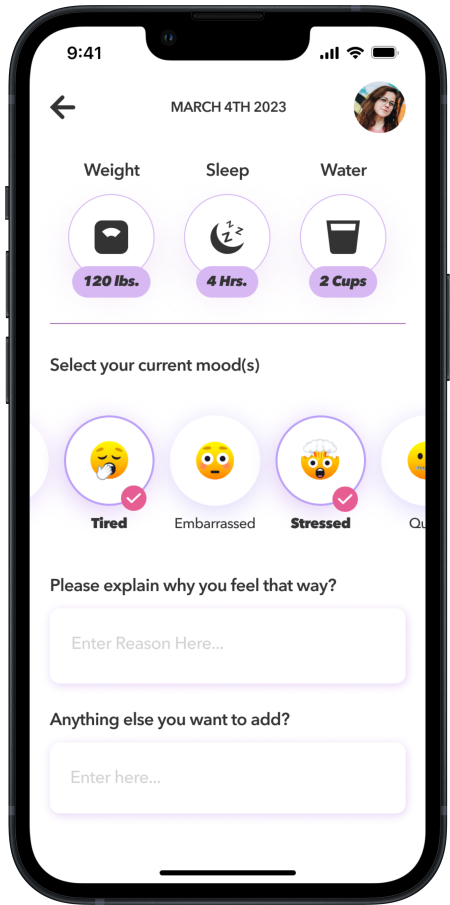 Selecting Moods Screenshot