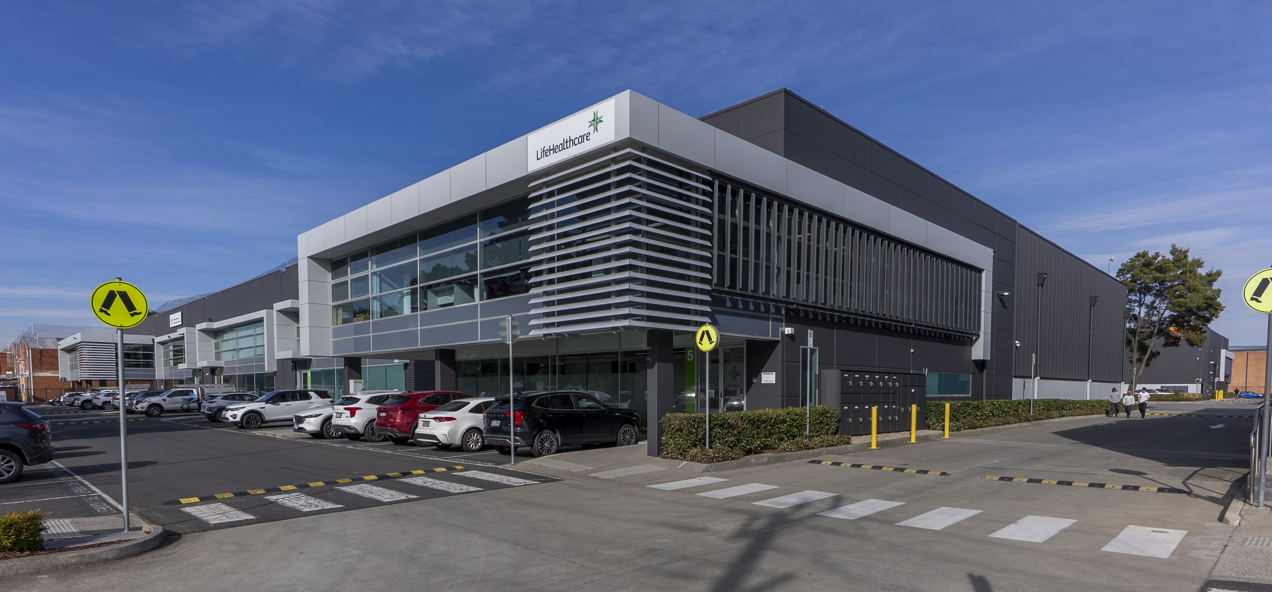 Estate-wide colour scheme at Goodman Port+ business park