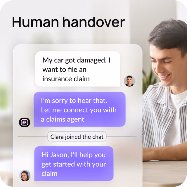 men image with messages 