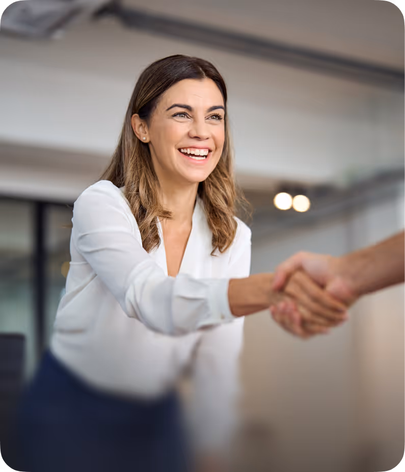 women shaking hand 
