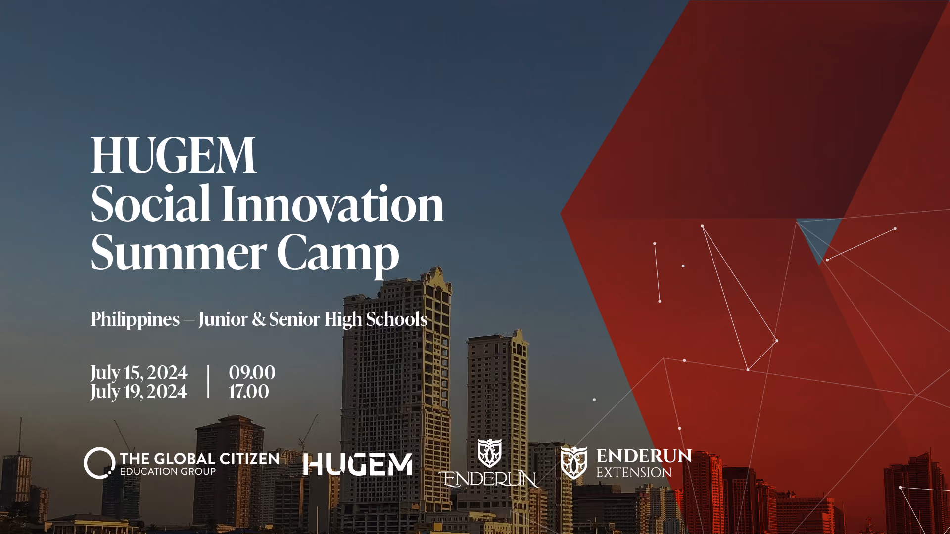 HUGEM Social Innovation Summer Camp 2024 (Philippines - Junior & Senior High School)
