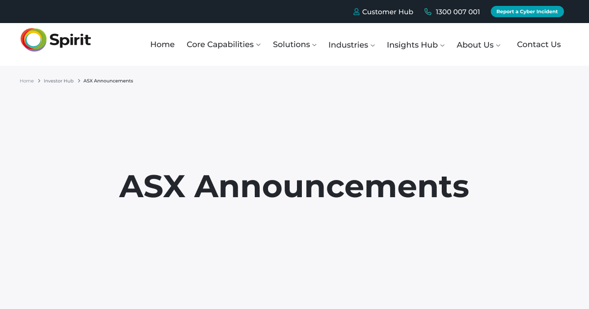 ASX Announcements