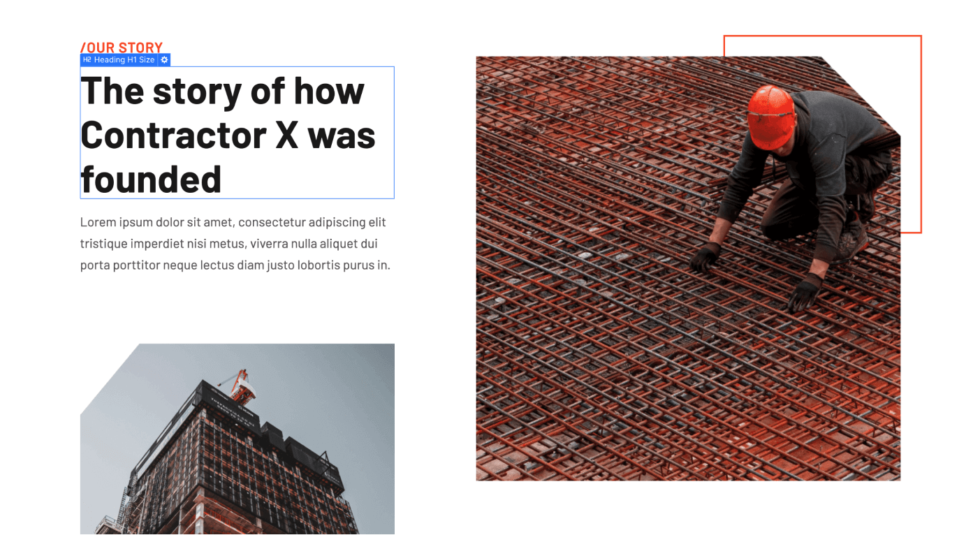 Static Content - Contractor X Webflow Template