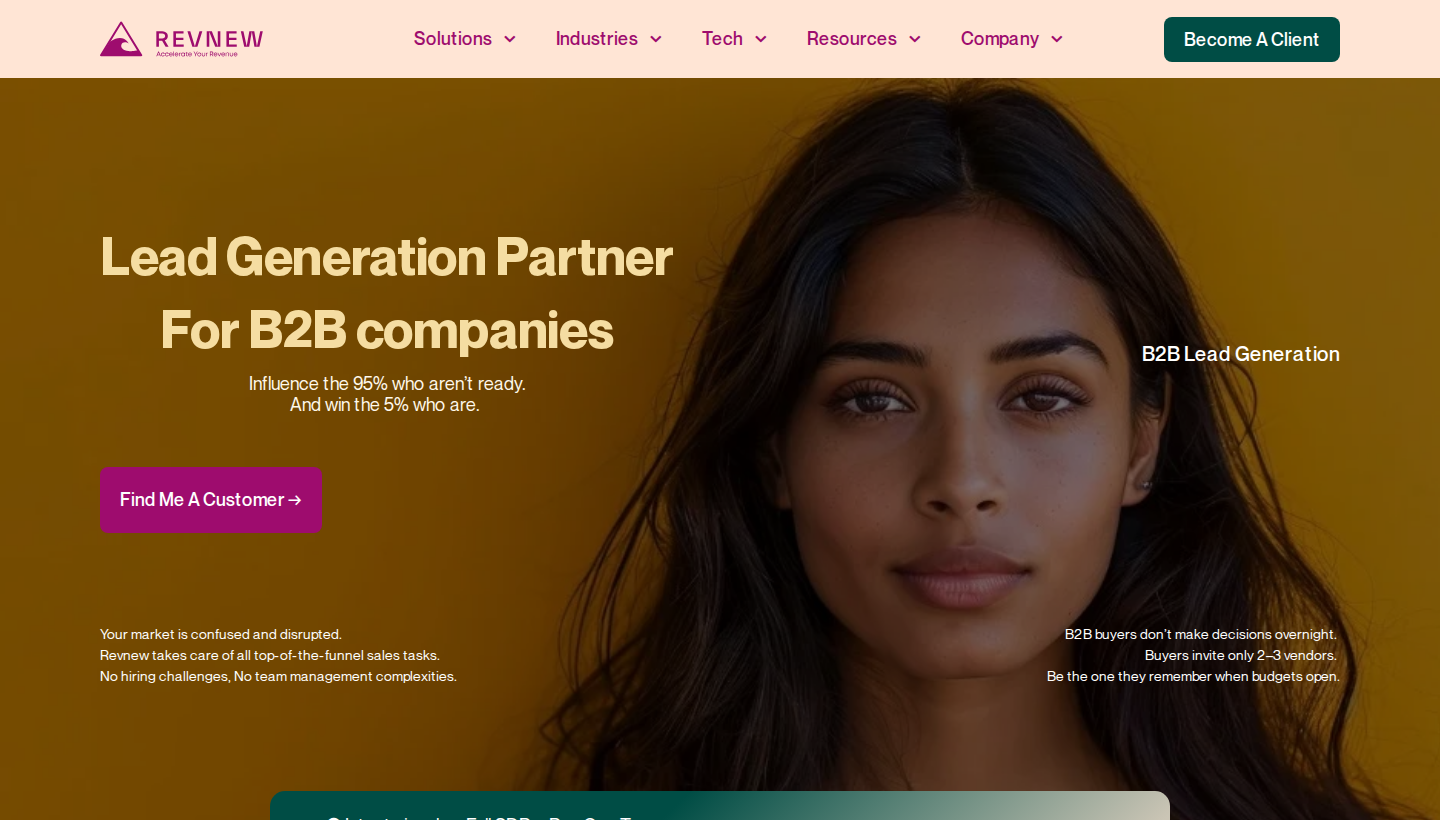 Revnew homepage screenshot