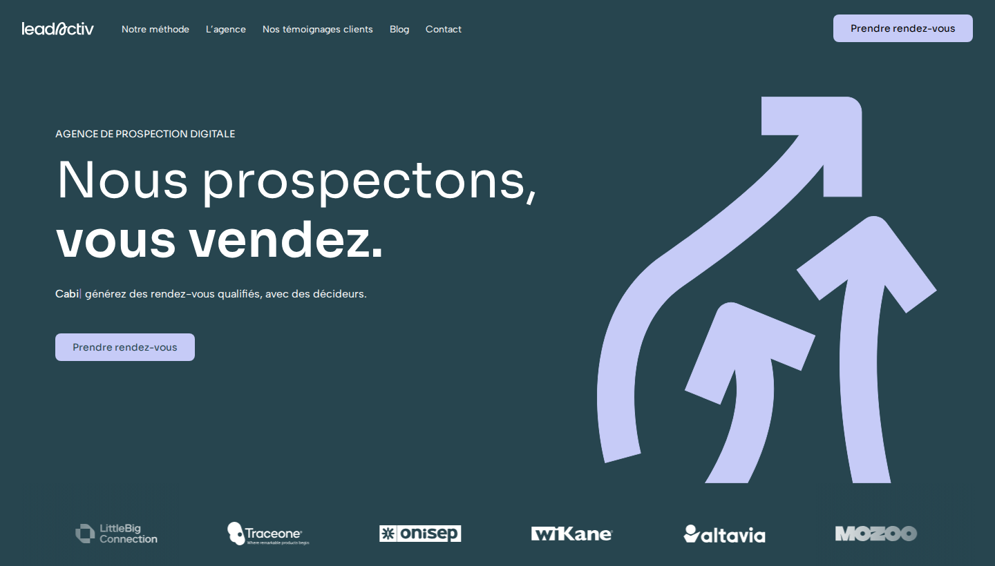 LeadActiv homepage screenshot