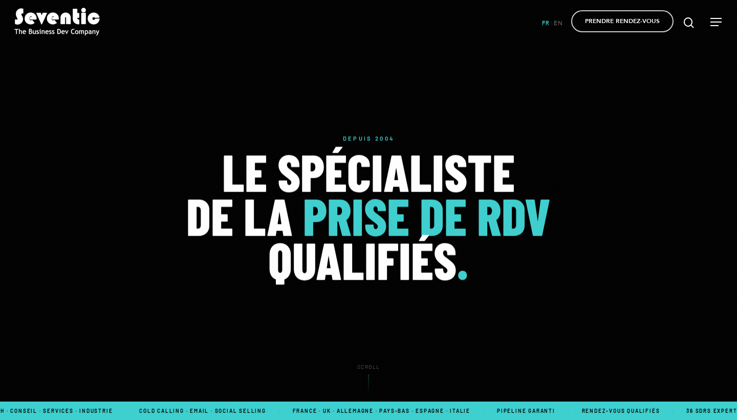 Seventic homepage screenshot