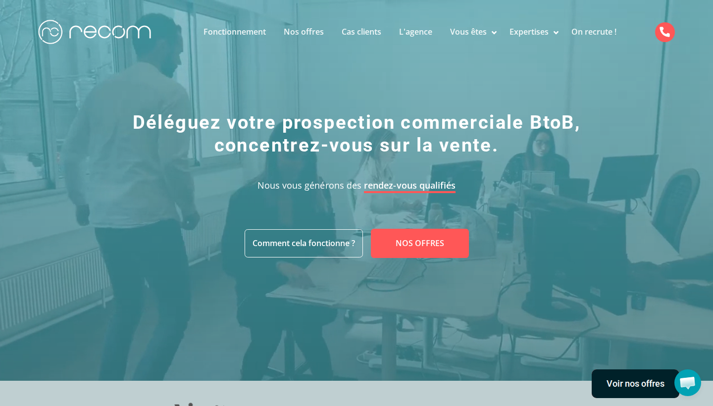 ReCom homepage screenshot