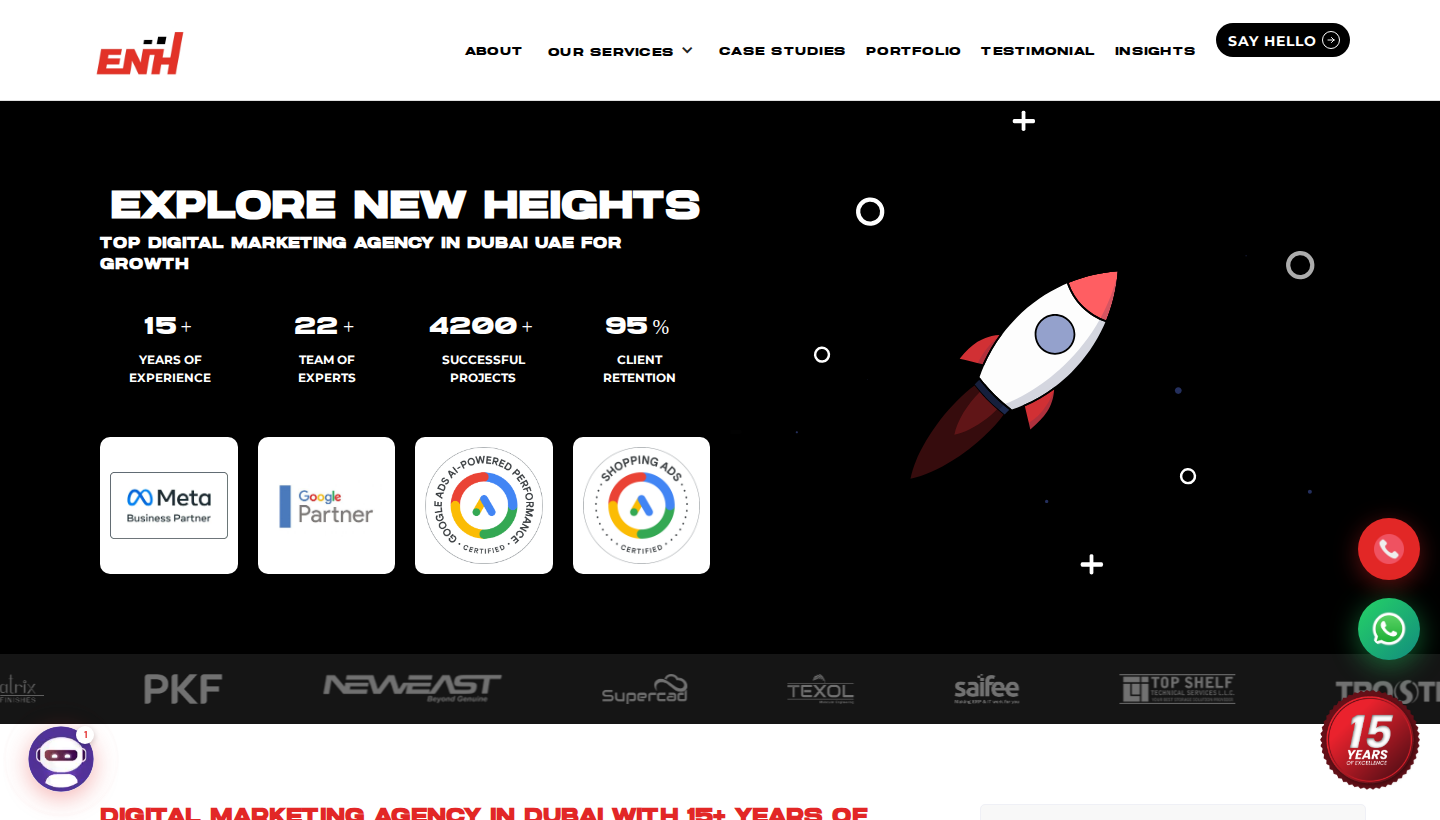 ENH Media homepage screenshot