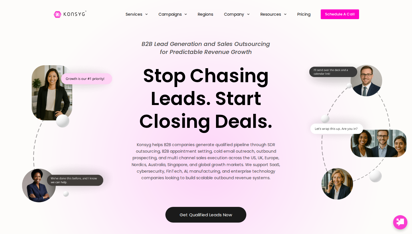 Konsyg homepage screenshot