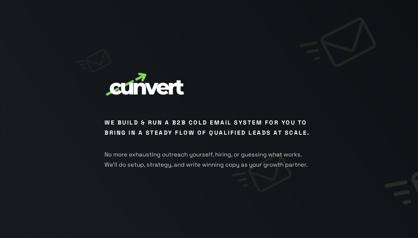 Cunvert Copy homepage screenshot