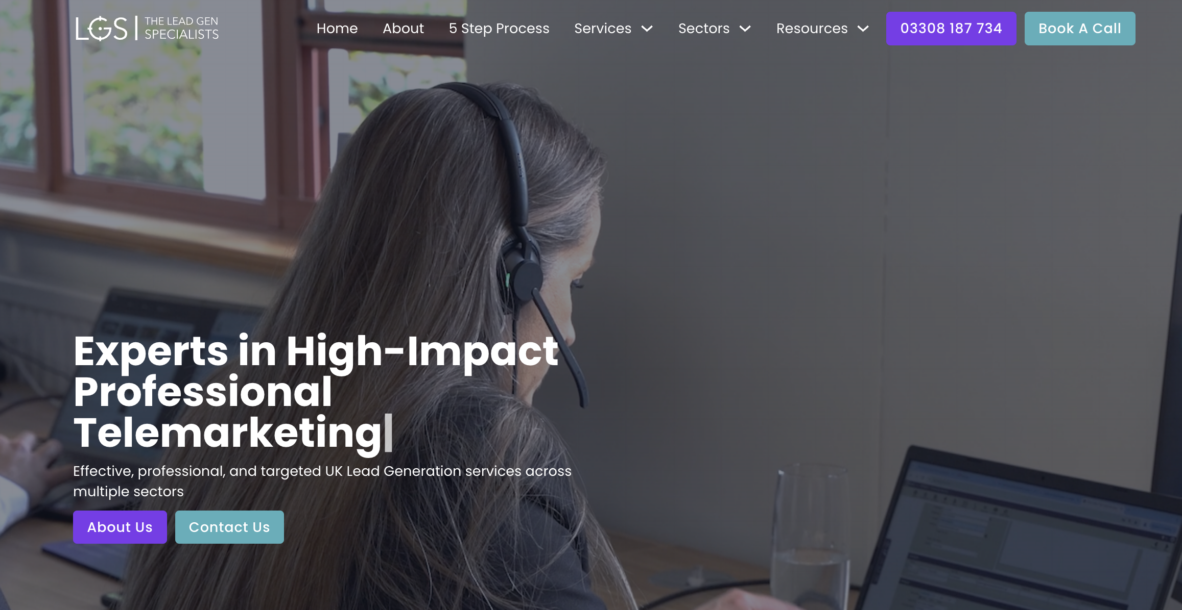 Lead Gen Specialists homepage screenshot